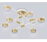 Светильник потолочный Ambrella Light /8 WH/GD белый/золото GX53/8 max 12 В 720х720х245 FL51751 3