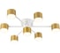 Светильник потолочный Ambrella Light /7 WH/GD белый/золото GX53/7 max 12 В 645х135 FL51725 1