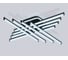 Ambrella Light Светильник светодиодный потолочный BK черный 130 В 3000K-6400K 810х810х130 (ПДУ ИК) FL6262 3