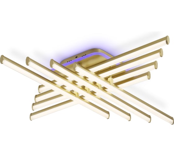 Ambrella Light Светильник светодиодный потолочный GD золото 115 В 3000K-6400K+RGB 810х810х130 (ПДУ ИК) FL6263