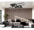 Ambrella Light Светильник светодиодный потолочный /5 BK черный 95 В 3000K-6400K 705х500х95 (ПДУ ИК) FA1032 8