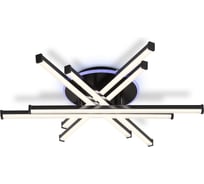 Ambrella Light Светильник светодиодный потолочный BK черный 76 В 3000K-6400K+RGB 700х615х135 (ПДУ ИК) FL6272