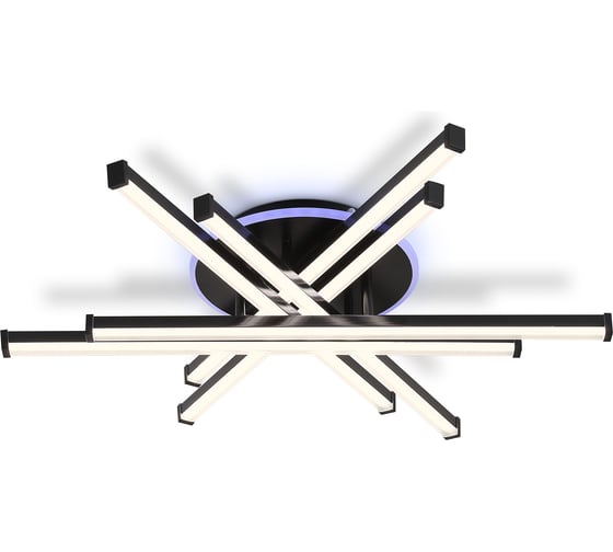Ambrella Light Светильник светодиодный потолочный BK черный 76 В 3000K-6400K+RGB 700х615х135 (ПДУ ИК) FL6272