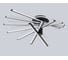 Ambrella Light Светильник светодиодный потолочный BK черный 135 В 3000K-6400K 900х750х230 (ПДУ ИК) FL6242 6