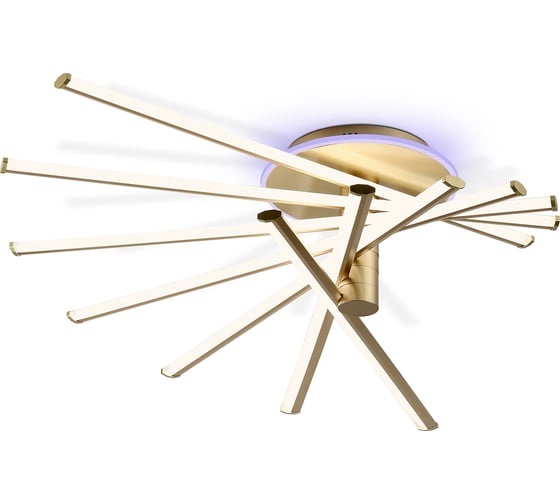Светильник светодиодный потолочный Ambrella Light GD золото 125 В 3000K-6400K+RGB 900х750х230 (ПДУ ИК) FL6244
