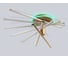 Светильник светодиодный потолочный Ambrella Light GD золото 125 В 3000K-6400K+RGB 900х750х230 (ПДУ ИК) FL6244 8