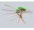 Светильник светодиодный потолочный Ambrella Light GD золото 125 В 3000K-6400K+RGB 900х750х230 (ПДУ ИК) FL6244 9