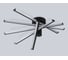 Светильник светодиодный потолочный Ambrella Light BK черный 70 В 3000K-6400K 605х605х170 (ПДУ ИК) FL6222 6