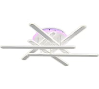 Ambrella Light Светильник светодиодный потолочный WH/CH белый/хром 135 В 3000K-6400K-RGB 800х770х160 (ПДУ РАДИО 2.4G) FA8907