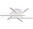 Ambrella Light Светильник светодиодный потолочный WH/CH белый/хром 135 В 3000K-6400K-RGB 800х770х160 (ПДУ РАДИО 2.4G) FA8907 1