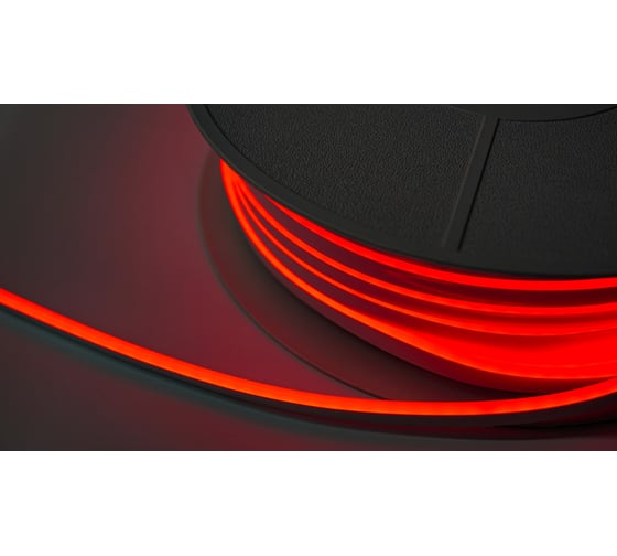 Неон тонкий DIAMOND LED ED-10mm-MEN (50 п.м.) 12V, цвет красный NEON-6X12-SIL-DC12-R