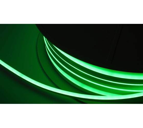 Неон тонкий DIAMOND LED -DC12-LIGHT GREEN-10mm-MEN (50 п.м.) 12V, цвет светло-зеленый NEON-6X12-SIL