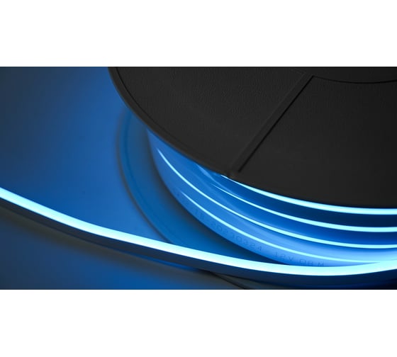 Неон тонкий DIAMOND LED IL-DC12-ICE BLUE-10mm-MEN (50 п.м.) 12V, цвет холодный голубой NEON-6X12-S