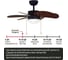 Люстра вентилятор Turbo RС 76 DREAMFAN 90202DFN 11