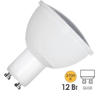 Лампа светодиодная FL-LED PAR16 12W 220V GU10 2700K (ecopack 10 штук) 55xd50 1200Лм 619624