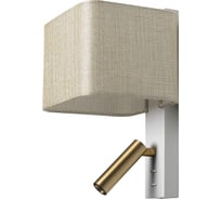 Бра Citilux DEKART LED с песочным абажуром и выключателем Белое CL704482