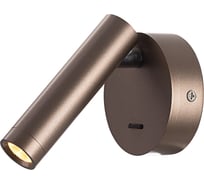 Светильник настеный Citilux DEKART LED с выключателем Коричневый CL704103