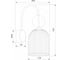 Настенный светильник TK Lighting E14 Sophia Cognac со стеклянным плафоном 11140 черный/бежевый a071828 2