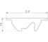 Экран Arlight асимметричный SL-LINE-W20-2500 2,5м 033746(1) 2