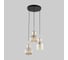 Подвесной светильник TK Lighting Sophia Cognac E14 со стеклянными плафонами 11041 черный/янтарный a071824 1