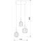 Подвесной светильник TK Lighting Sophia Cognac E14 со стеклянными плафонами 11041 черный/янтарный a071824 2