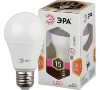 Светодиодная лампа ЭРА LED A6015W827E27 диод, груша, 15 Вт, теплый свет, E27 Б0050281