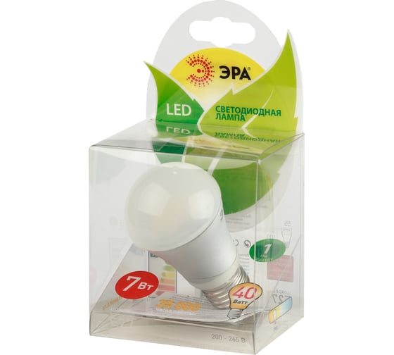 Светодиодная лампа ЭРА LED power A55-7w-830-E27 C0042255