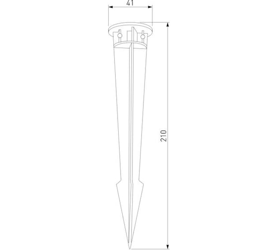 Колышек для установки в грунт Elektrostandard 35145 S черный a057923