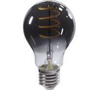 Умная LED лампа GEOZON FL-03 филамент тонированная, E27, А60, 5.5W, 2200K-5500K, Wi-Fi, black GSH-SLF03