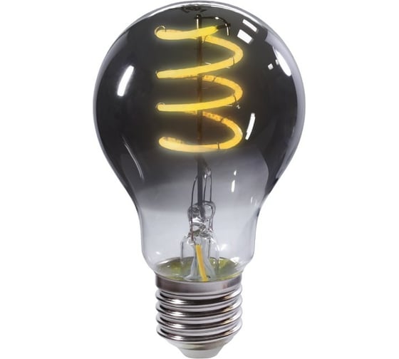 Умная LED лампа GEOZON FL-03 филамент тонированная, E27, А60, 5.5W, 2200K-5500K, Wi-Fi, black GSH-SLF03