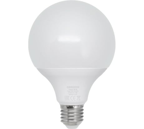 Умная LED лампа RGB GEOZON RG-03 E27, G95,10W, Wi-Fi, AC 220-250В, 50-60Гц, 1050lm, white GSH-SLR03