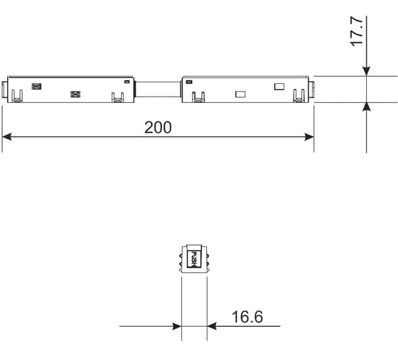 Прямой коннектор и планка Elektrostandard Slim Magnetic 85096 a057211