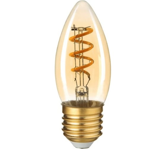 Лампочка HIPER LED FILAMENT FLEXIBLE CANDLE 4W 180Lm E27 2400K AMBER HL-2208 1