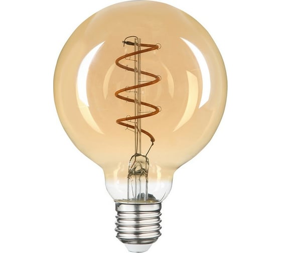 Лампочка HIPER LED FILAMENT FLEXIBLE G80 6W 420Lm E27 80125 2200K AMBER HL-2220