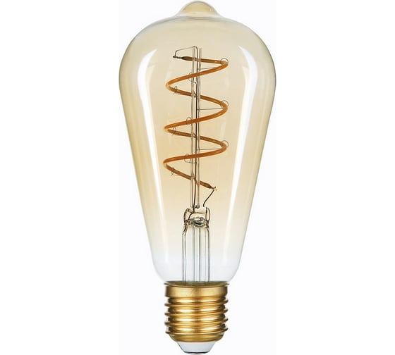 Лампочка HIPER LED FILAMENT FLEXIBLE ST64 5W 300Lm E27 64140 2400K AMBER HL-2211 1