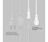 Гирлянда Neon-Night светодиодная Бахрома (Айсикл) 5,6x0,9м 240 LED СИНИЙ белый каучук 3,3мм IP67 эффект мерцания 230В нужен блок 315-001 255-263 4