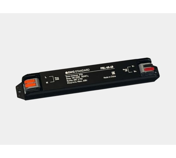 Блок питания SWG черный IP20, PBL-60-48, 60Вт, 48В 00-00038343
