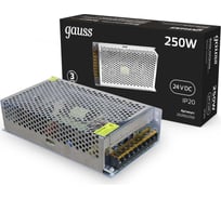 Блок питания Gauss LED STRIP PS 250W 24V 1/36 202002250
