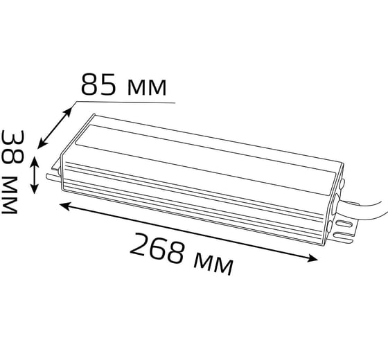 Блок питания Gauss LED STRIP 200W 24V IP66 1/15 202022400