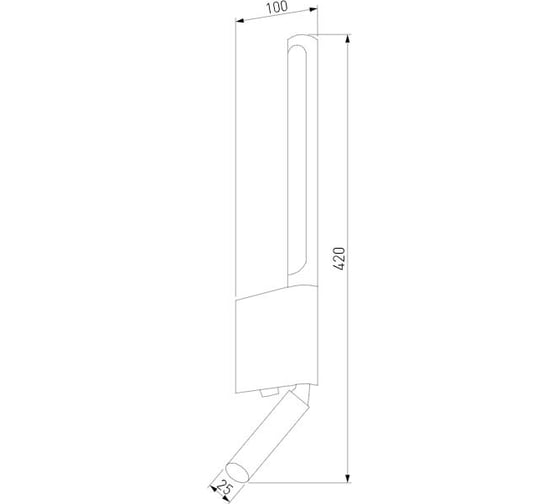 Настенный светодиодный светильник Elektrostandard 40111 LED Sarca LED черный a057584