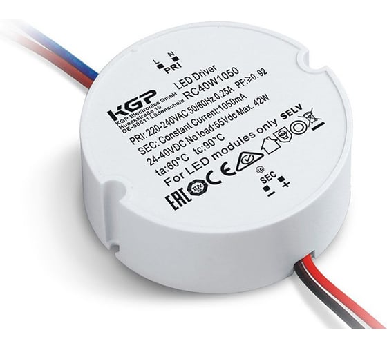 LED-драйвер KGP AC-DC RC40W1050A9 Т03761014