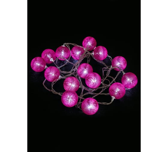 Светодиодная гирлянда TDM Клубочки 3 м, 15 LED, белая, 8 режимов, 250 В, IP20 SQ0361-0094