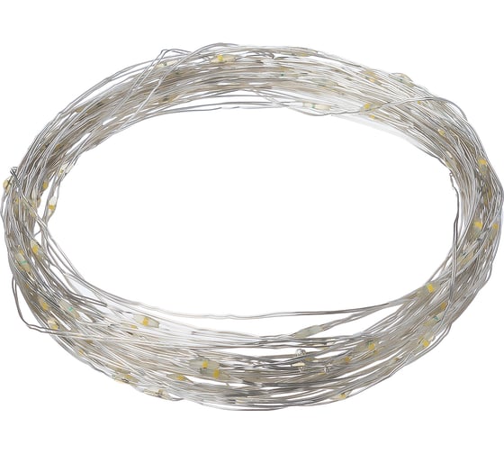 Светодиодная гирлянда TDM Роса100 100 LED, 10 м, 3000 К, 3хАА SQ0361-0053