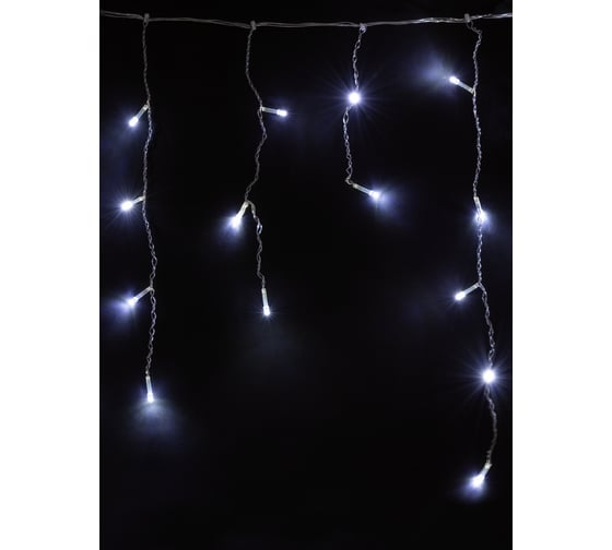 Светодиодная гирлянда TDM Бахрома 1.9x0.5 м, 68 LED, белая, 8 режимов, 250 В, IP20 SQ0361-0077