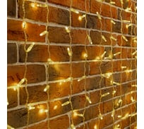 Гирлянда светодиодная Neon-Night Занавес 2х9м 1200 LED теплый белый прозрачный ПВХ IP65 эффект мерцания соединяется 230В нужен блок 303-500-1 235-696