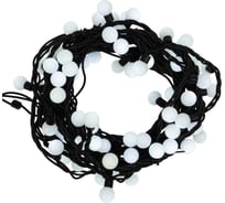 Гирлянда светодиодная Neon-Night Мультишарики d23мм 10м 80 LED теплый белый черный каучук IP67 постоянное свечение 230В нужен блок 315-000 303-596
