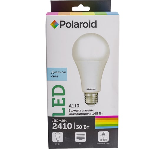 Светодиодная лампа Polaroid 220V A110 30W 6500K E27 2410lm PL-A11030276