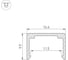 Профиль Arlight WPH-FLEX-1212-1000 ANOD 1м 062505 2