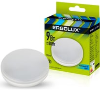 Светодиодная лампа Ergolux LED-GX53-9W-GX53-6K 9Вт, GX53, 6500К 180-240В 14309
