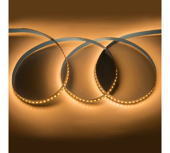 Лента светодиодная General Lighting Systems GLS-2835-180-14.4-12-IP20-3 3000К-тепло-белый свет 180диод/м 14,4Вт/м 12В IP20 катушка 50м 501070